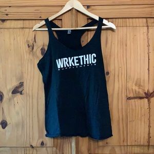 Wrkethic supplements racer back shirt